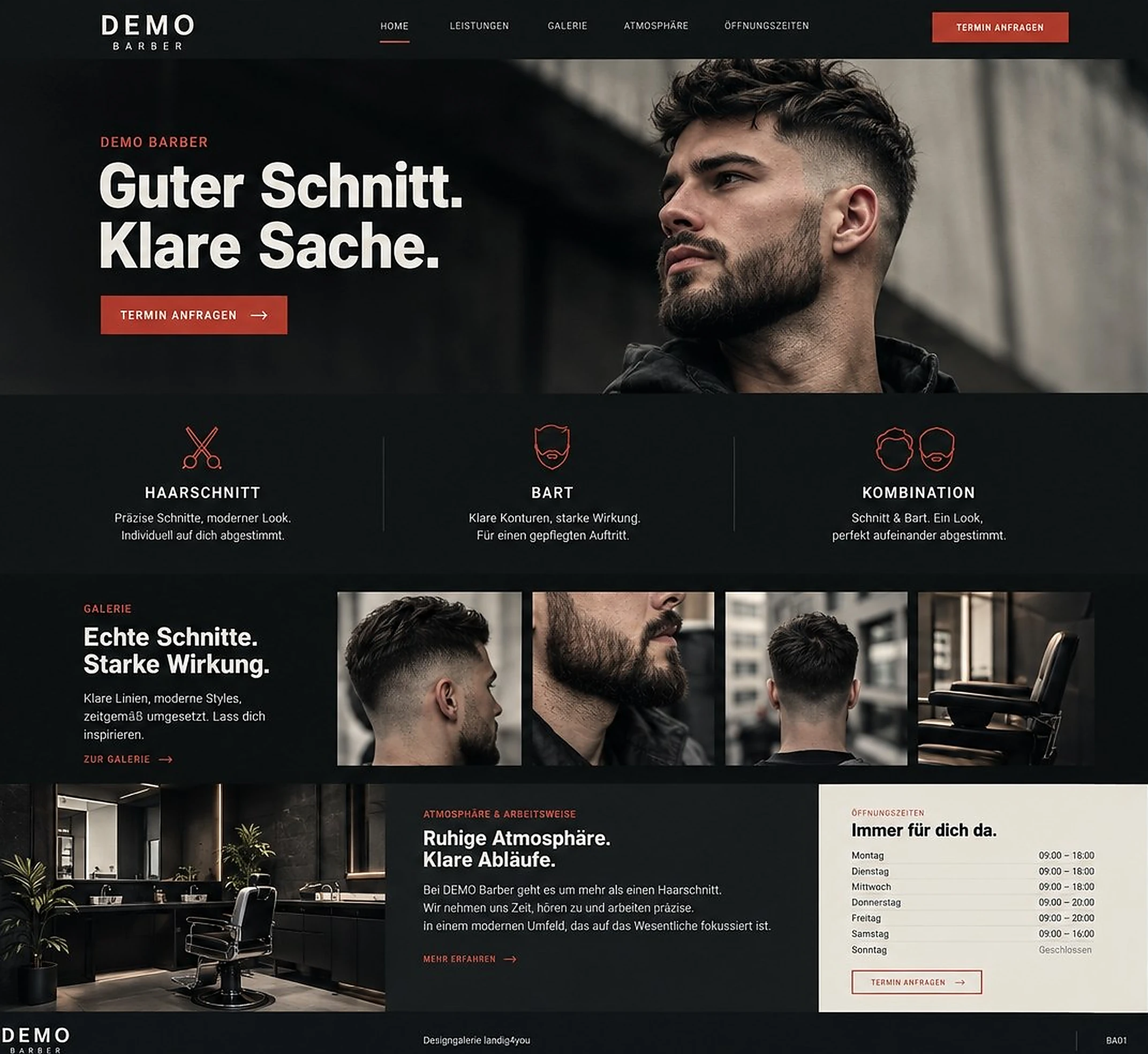 Beispielseite Barbershop